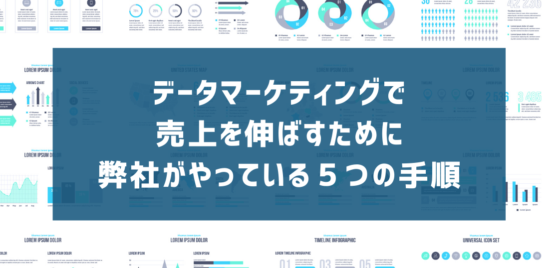データマーケティングで売上を上げるために弊社がやっている5つの手順