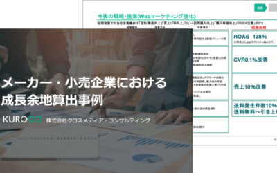 メーカー・小売企業における成長余地算出事例